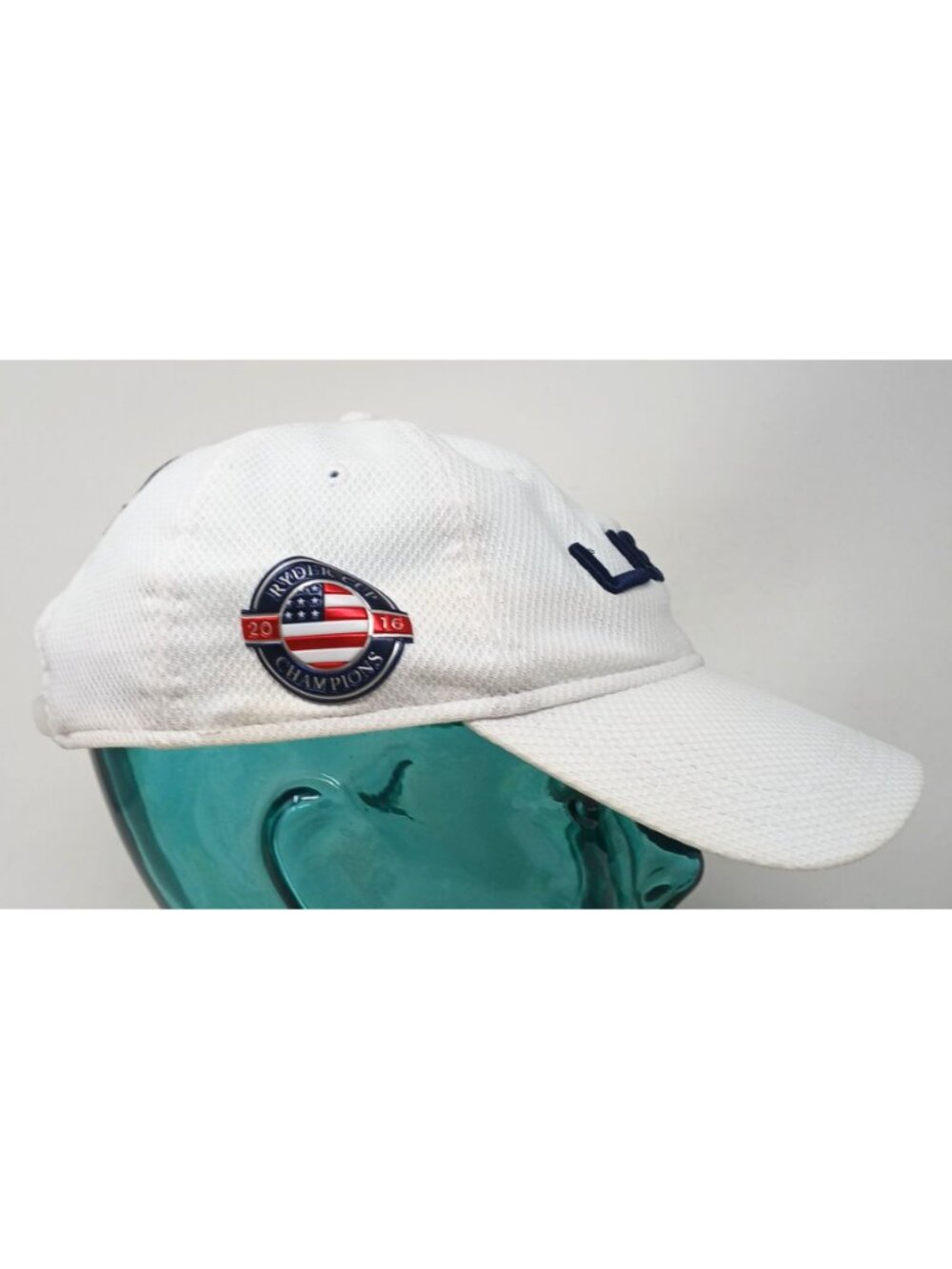 New Era Golf USA 2016 Ryder Cup Adjustable White Hat Embroidered Patches #D5 - Picture 3 of 13